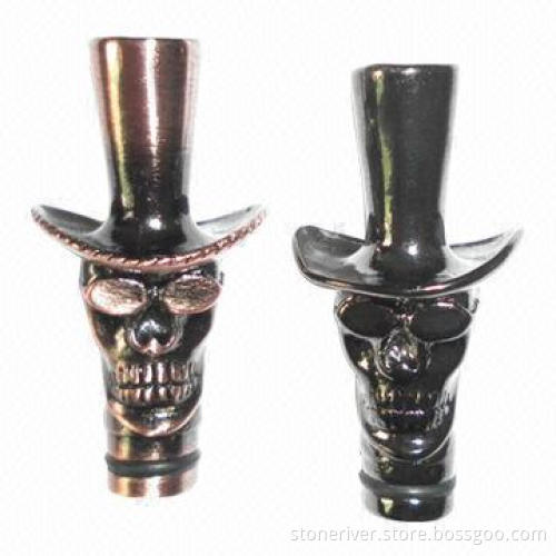 Metal drip tip, hat skull